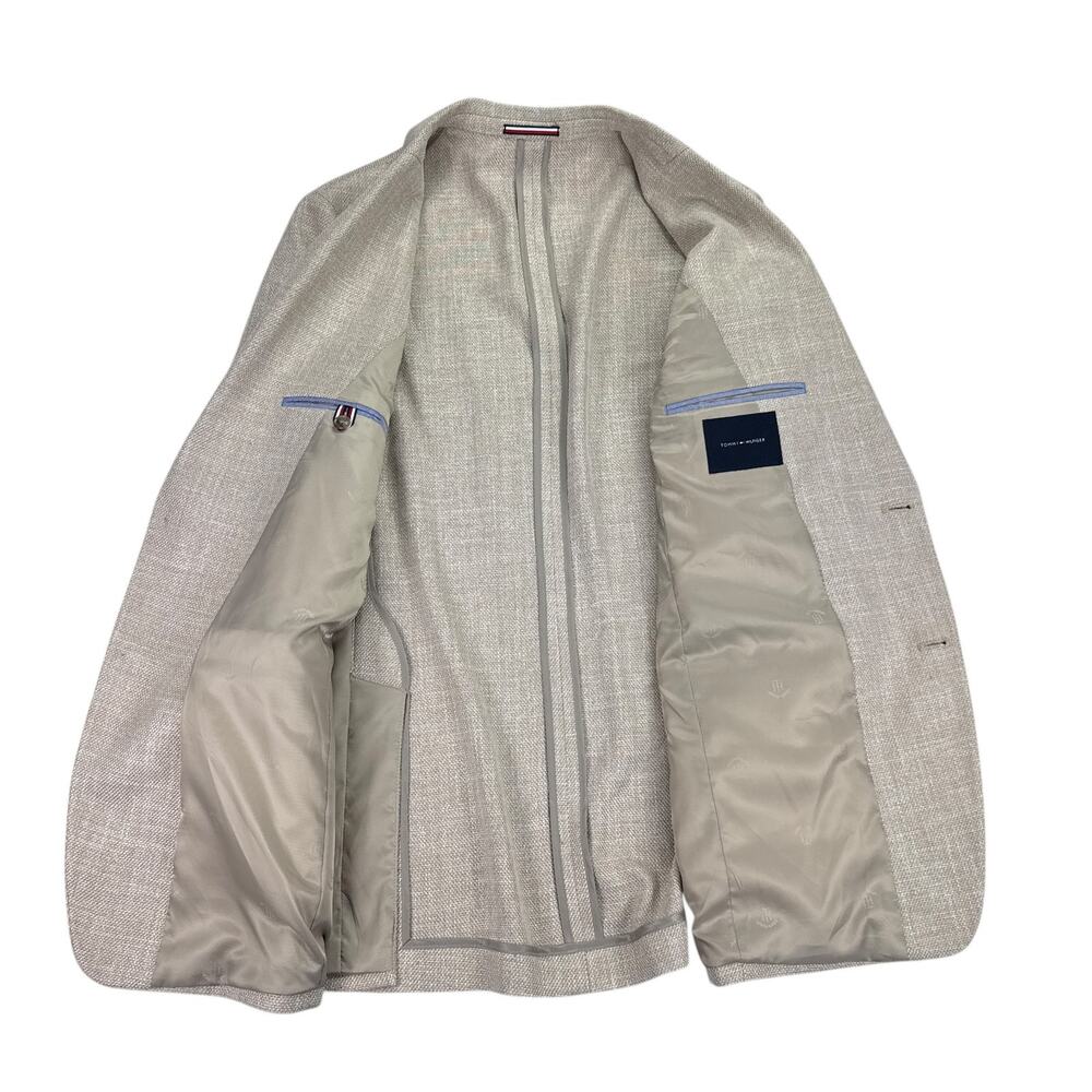 Tommy Hilfiger Mens TH Flex Gene Modern Fit Sport Coat Tan 40L - Picture 3 of 6